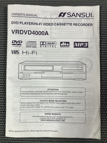 Sansui lettore dvd fi - lettore, dvd/hi-fi