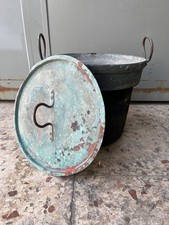 Pentolone in rame con coperchio