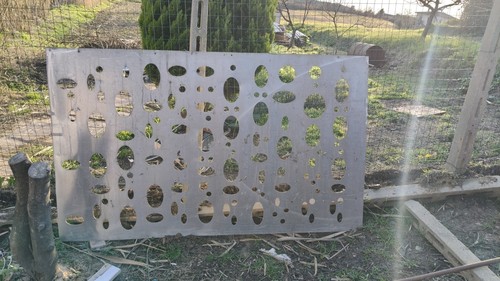 Lastra ferro forettata - lastra, di