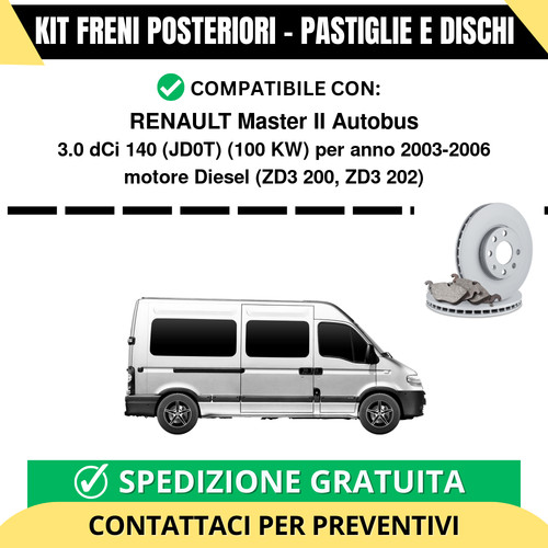 Kit freni posteriori per - kit,