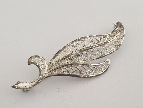 Spilla antica argento 835