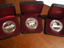 Canada 5 monete da 1 dollaro in argento 1981 1986 in astuccio