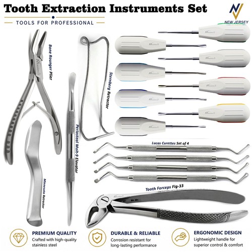 Kit strumenti estrazione denti - strumenti,