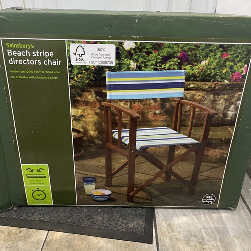 Wooden folding directors chair - wooden,
