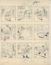 Raoul Verdini Tavola  "La vispa teresa" Firmata anni '40  giornale IL BALILLA 04