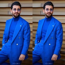 Tuta uomo blu royal ampia