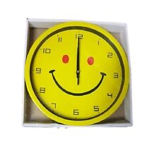x Orologio Da Parete Movimento Quarzo Muro Smile Faccina Gialla Sorridente idea