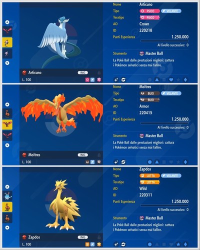 Articuno moltres zapdos - moltres, galar