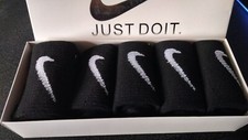 2 pacchetti di calze Nike  nere bianche (5 paia per pacco) taglia dal 38 al 42