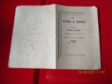 LA GUERRA DI TRIPOLI POESIE SICILIANE - AZZARETTO D. JOPPOLO -CASTELTERMINI 1912