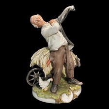 Giuseppe Cappè Porcellana di Capodimonte Contadino Fattoria