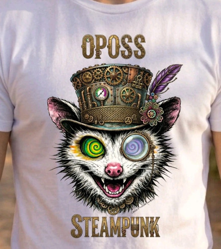 Opossum steam punk shirt - punk, t-shirt