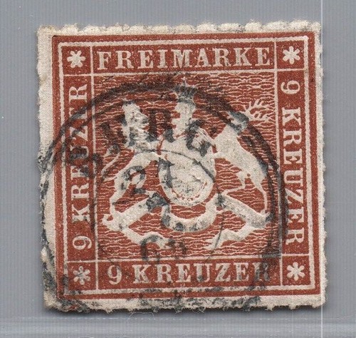 Württemberg michel numero - michel, 33
