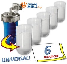 6 → RICARICHE POLIFOSFATO - Cartucce Universali - Dosatori Anticalcare Acqua