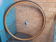 ruote bici da corsa epoca cerchi legno marca ghisallo mozzi fp ottimo stato 