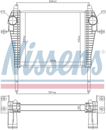 Nissens carica intercooler - nissens,