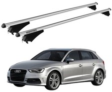 BARRE PORTATUTTO PER AUDI A3 (8VA) SPORTBACK 2013-2020 CON ANTIFURTO ARGENTO
