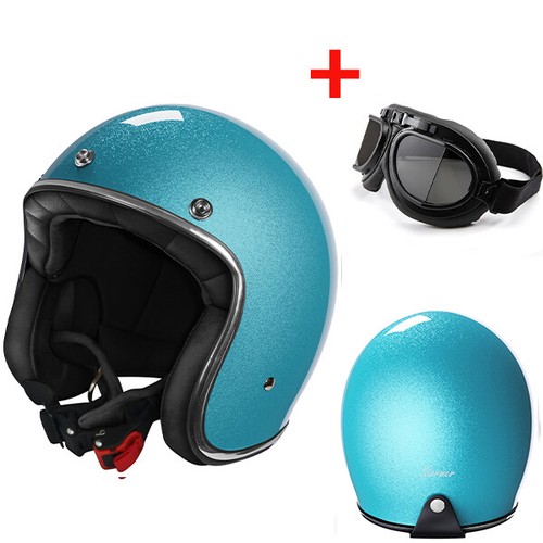 Casco jet moto cafe - moto, racer