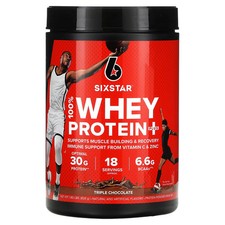 2 X SIXSTAR, 100% Whey Protein Plus, Triple Chocolate, 1,82 libbre (826 g)