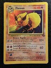 Pokémon Flareon 3/64 Rara Holo Set Jungle Carta Buone Condizioni Anno 2000 Ita