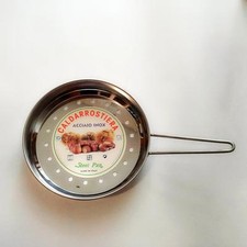 PADELLA FORATA PER CASTAGNE DIAMETRO 24 CM ACCIAIO INOX DELLA STEEL PAN