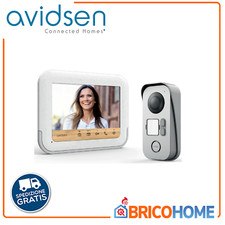 Kit Videocitofono a colori sistema 2 fili AVIDSEN BAMBOO 112282 