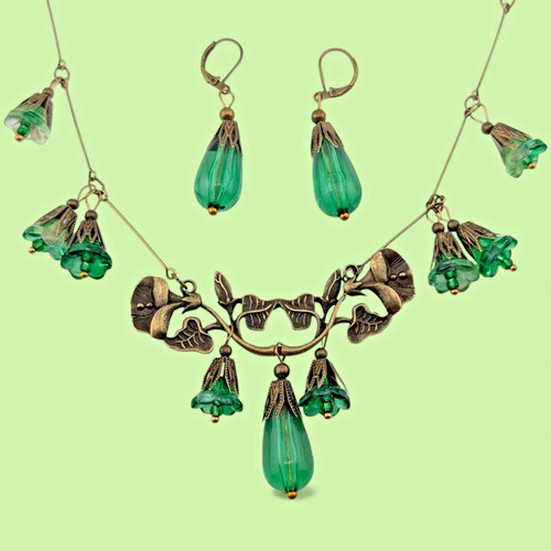 Set stile art nouveau bronzo - set,