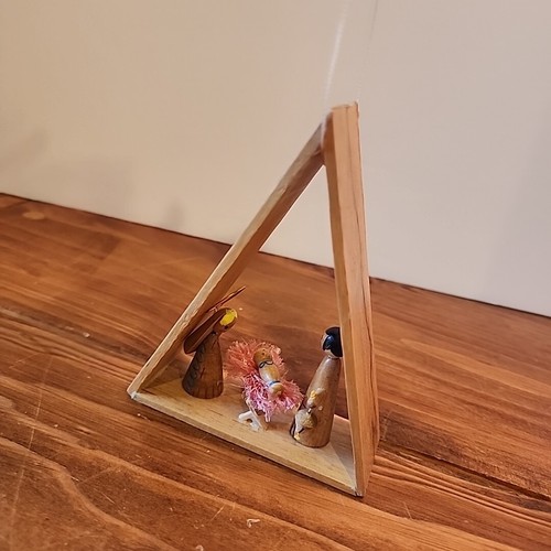 Presepe vintage legno - in,