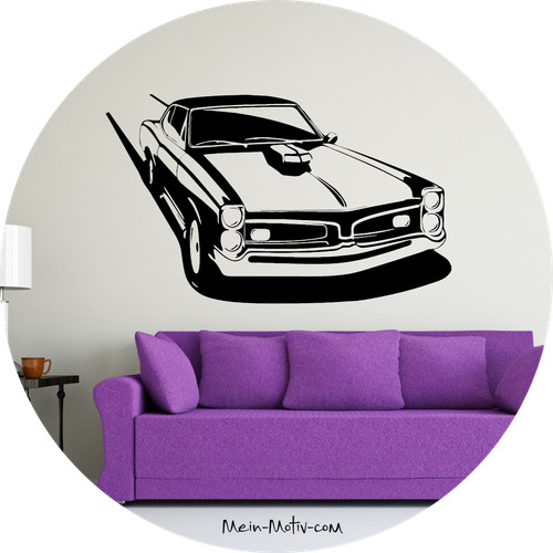 Adesivo murale pontiac gto - adesivo,