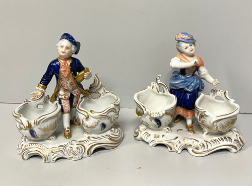 Coppia statuine porcellana - coppia,