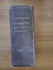 Libro Vocabolario Latino-Italiano-Latino  Campanini Carboni 1960 Paravia #Gu1