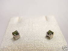 orecchini argento peridoto 2,5 Earrings Swarovski stone