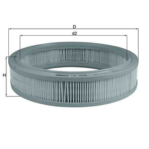 Filtro aria knecht lx1638 fiat - aria,