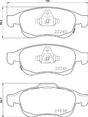 Set pastiglie freno a - pastiglie, freno,