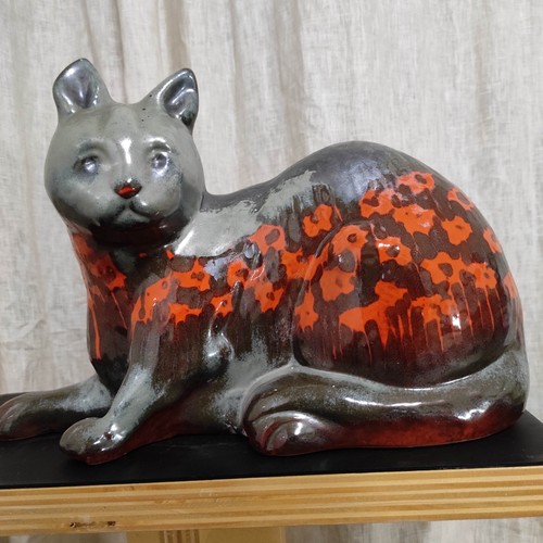 Gatto ceramica vintage grande - ceramica,