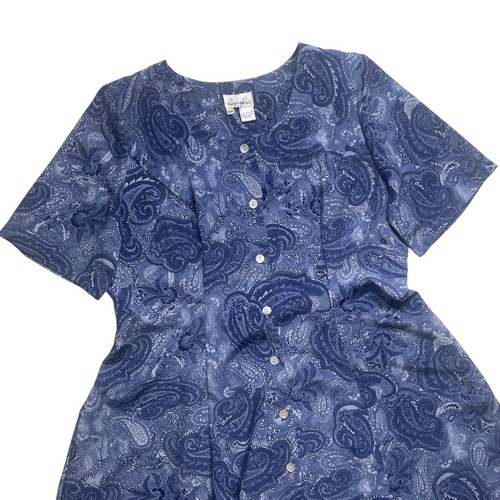 Abito midi paisley - , blu