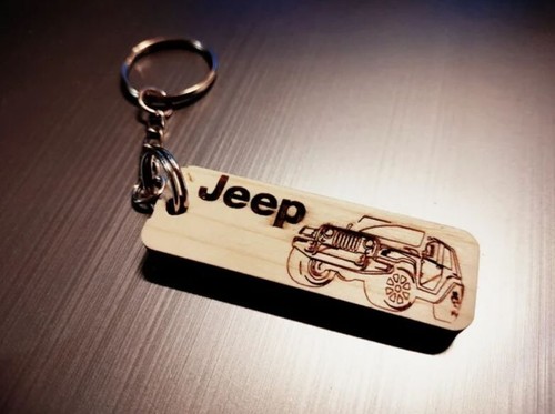 Portachiavi legno jeep - in,