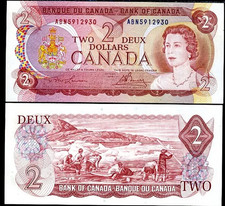 / CANADA BANCONOTA 2 DOLLARI