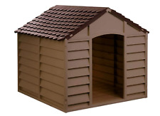 Cuccia Casaetta per cani in resina cm 72X71,5X68H Colore Beige/Marrone Starplast