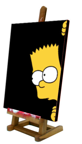 Quadro pop art bart simpson - quadro,