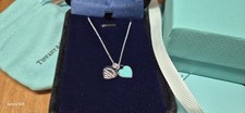 Collana Tiffany Return to Tiffany™ Argento Doppio Cuore + Scatola, Sacchetto, Sacchetto