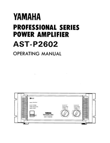 Yamaha tp2602 amplificatore - yamaha, as-tp2602