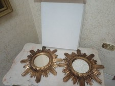 2 specchi sole in colore oro nuovi