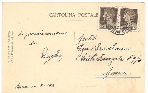 Roma 1931 camera dei - 15.8.1931,