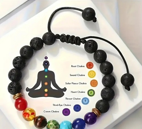 Bracciale chakra pietre - bracciale, e