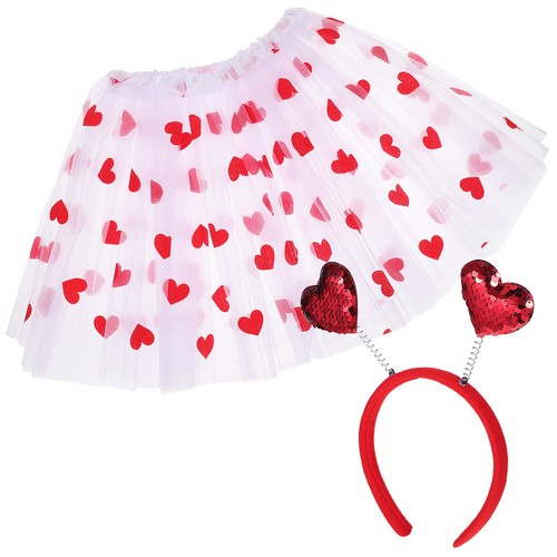 Gonna festa cuore fascia - , tulle