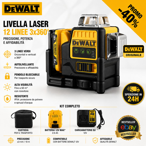 Livella laser dewalt linee - livella,