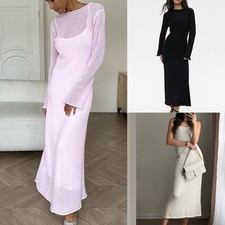 Abito Manica Lunga Elegante