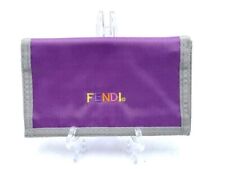 VINTAGE 80 Ages ORIGINAL FENDI WALLET VIOLET ORANGE PORTAFOGLIO ORIGINALE # QB