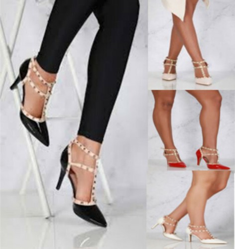 Scarpe donna borchie cinturino - scarpe,